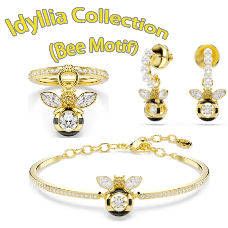 Luxury Bee Motif Crystal Jewelry Set Collection