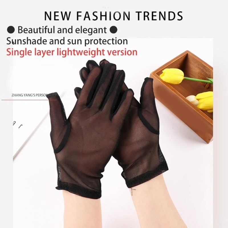 49MC Evening Dress Gloves for Women Lady Full Finger Gloves Proms Gloves Women Gloves 1920s Lace Gloves
