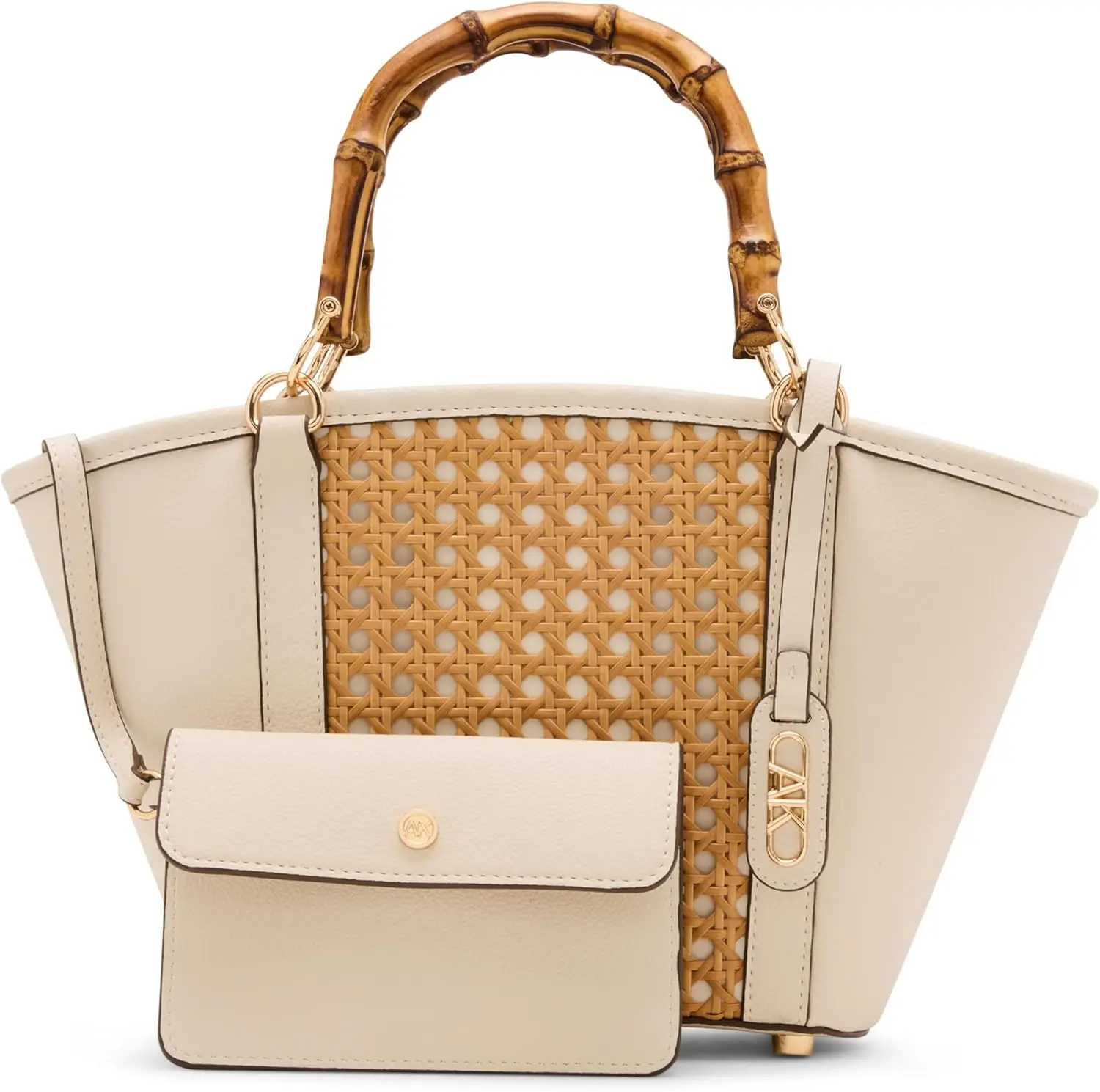 

Женская сумка-тоут Anne Klein с бамбуковой ручкой и съемным ремнем