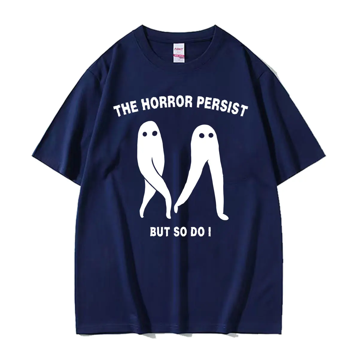 The Horrors Persist But So Do I Fresno Nightcrawler Funny T Shirt Men Women Fashion Vintage Aesthetic Graphic T-shirt Streetwear