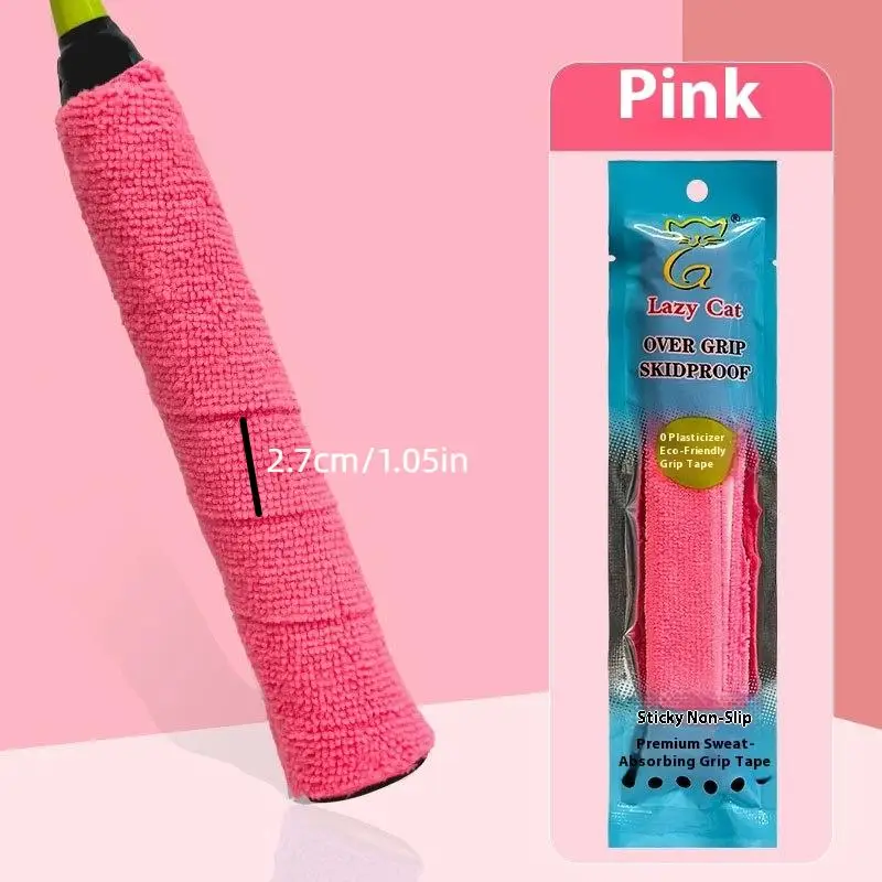 1/3 قطعة منشفة الغراء قبضة مضرب تنس الريشة Overgrips الشريط مضرب قبضة قبضة عدم الانزلاق الشريط الفرقة عرق الريشة