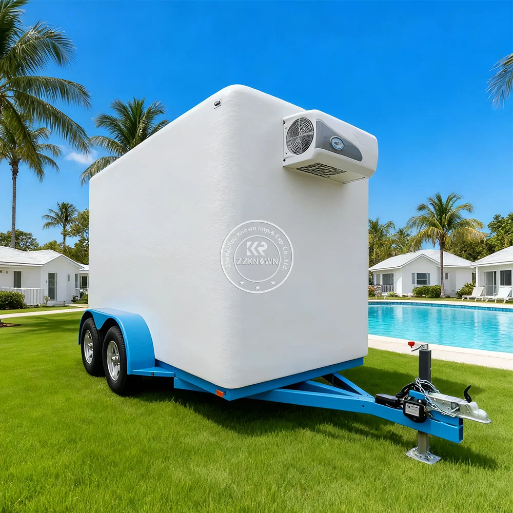 Mobile Portable Freezer Truck Cold Storage Trailer Cold Chain Truck Portable Food Storage Cold Refrigerated Truck Trailer
