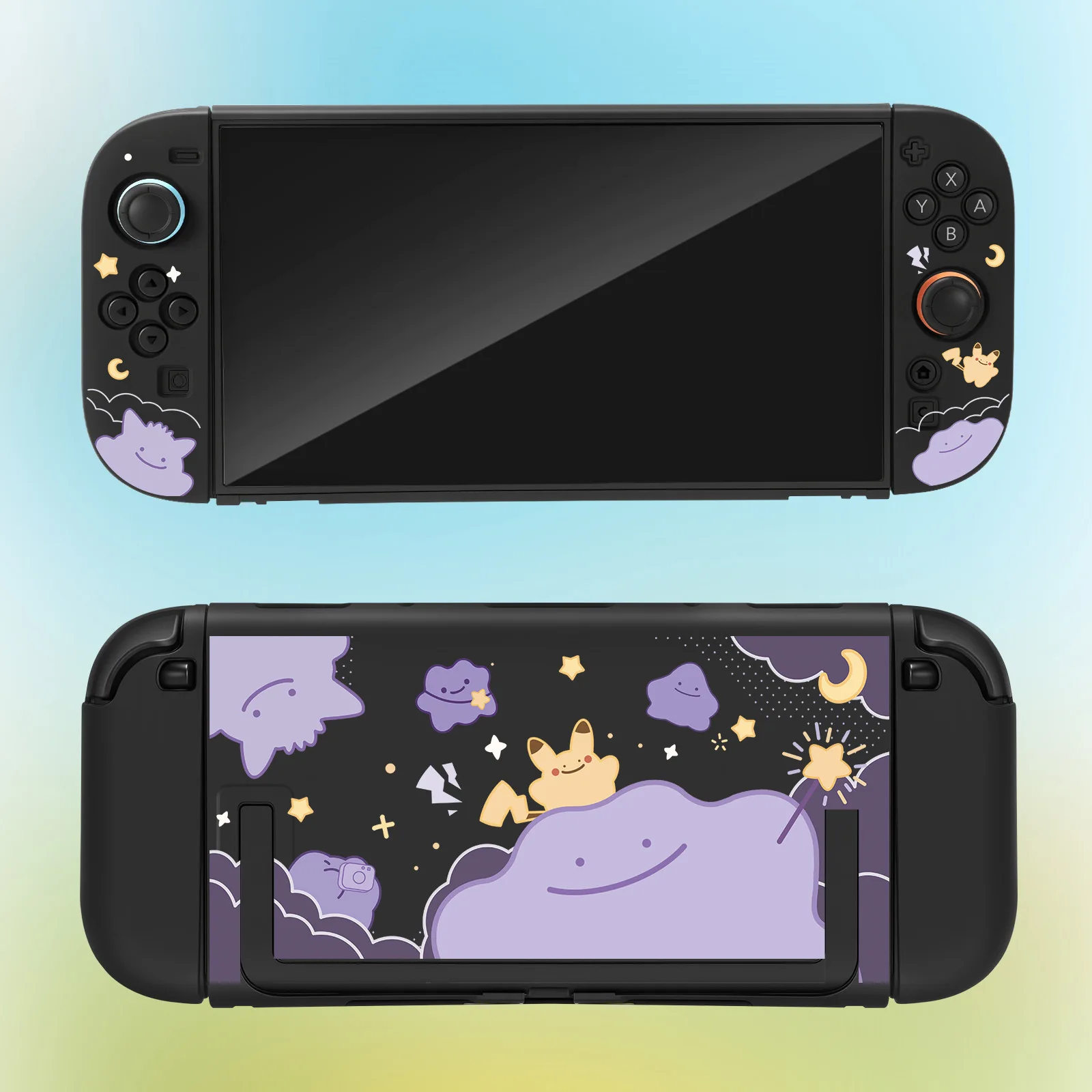 Hot Switch 2 Matte Hartschalen-Schutzhülle mit Ditto-Muster für NS 2 Joy Con Handheld-Spielkonsole Zubehör Peripherie