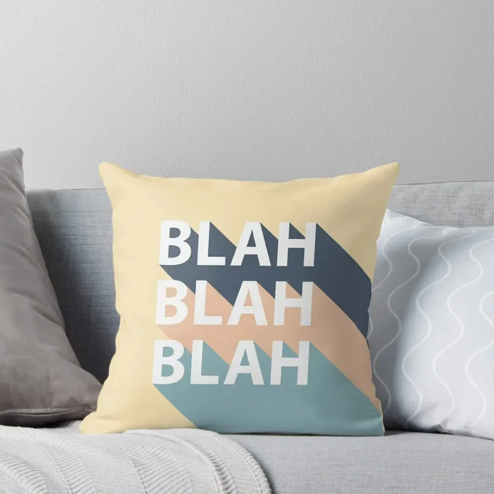 

Blah Blah Blah, Retro Pop Art Typography Throw Pillow Cushions For Children bed pillows Cushions Home Decor Pillowcase Pillow