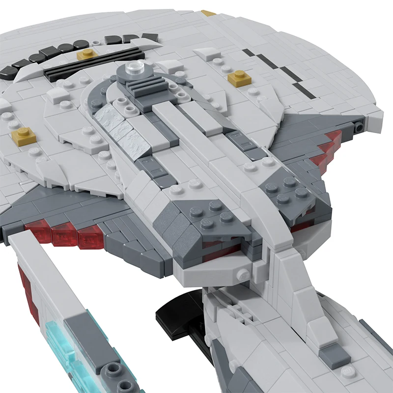 Raum Film Serie MOC Ziegel USS Titan NCC 80102A Mini Baustein Junge Spielzeug Montieren Modell DIY Sammlung Set Weihnachten Geschenk