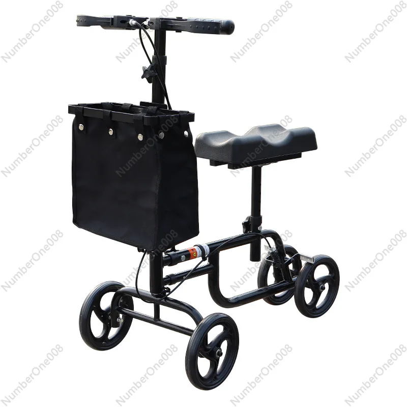 

Foldable Knee Walker One Legged For Elderly Rehabilitation Fracture Recovery