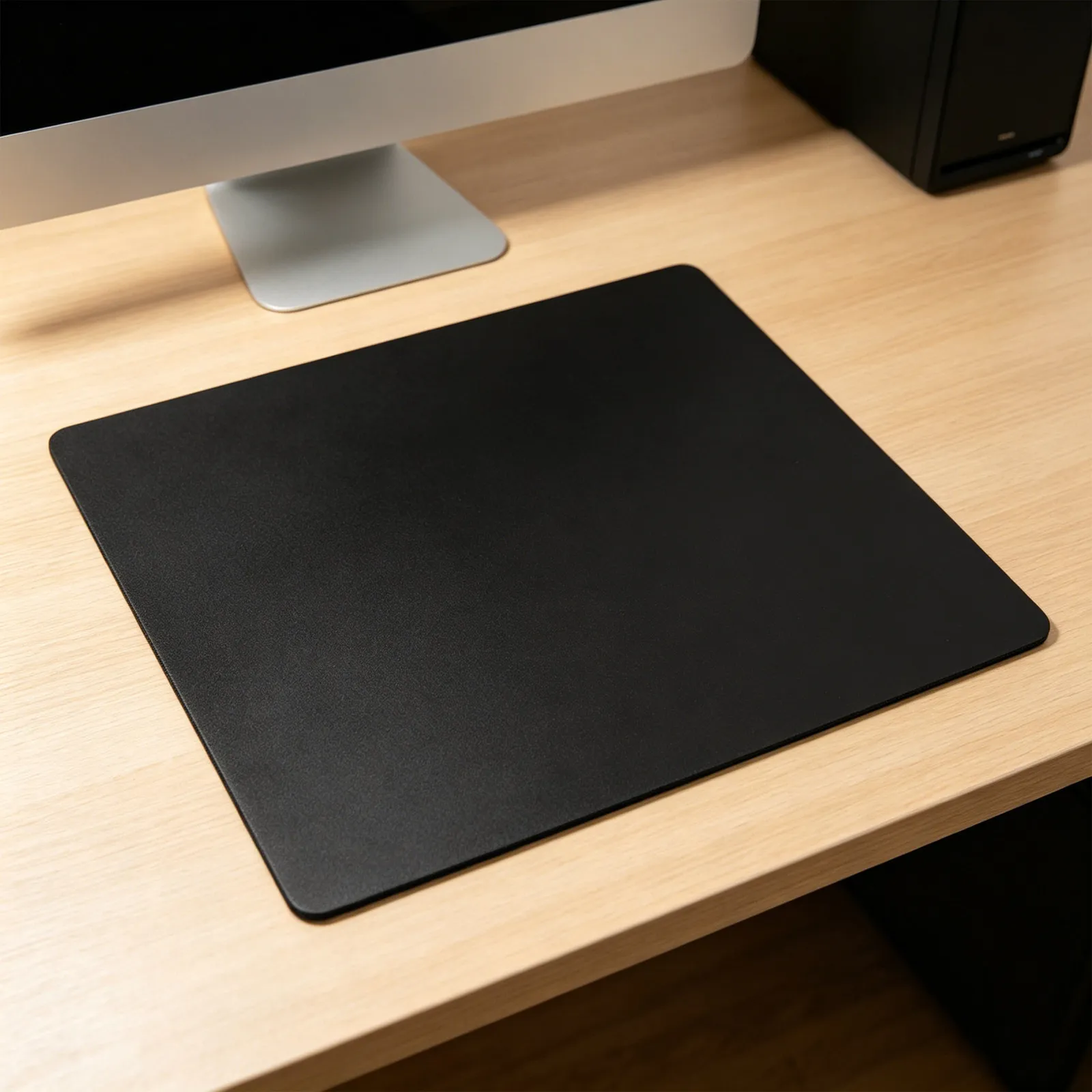 Glass Mousepad 14.17x12.60 Ultra Flat Smooth Glide Gaming Mousepad Desk Mat Precision Speed Control Antislip Silicone Base