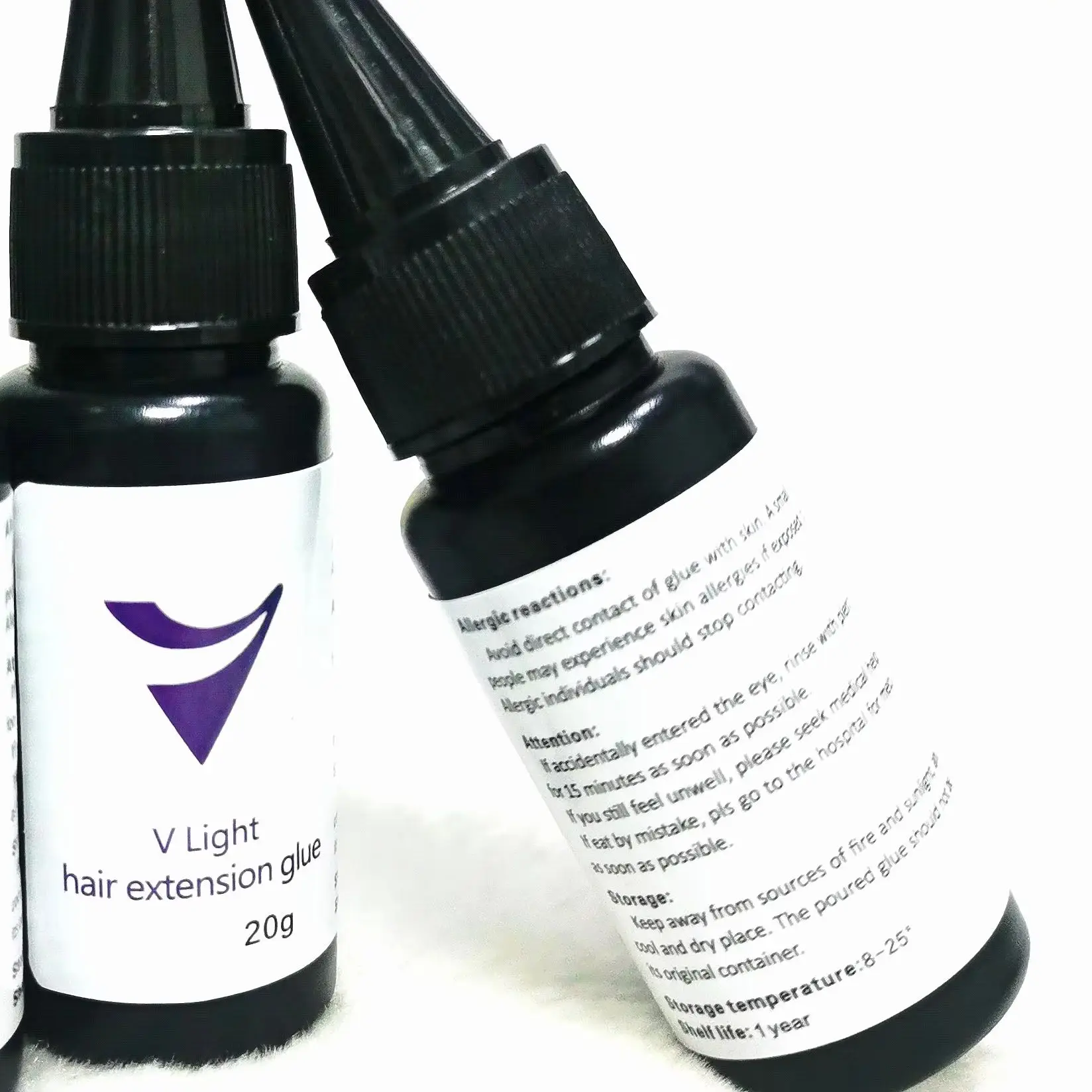 Strumento per l'estensione dei capelli con nastro adesivo V-Light Colla professionale con tecnologia V-Light per parrucca per extension Parrucca per capelli Colla V-Light 20 g/pz