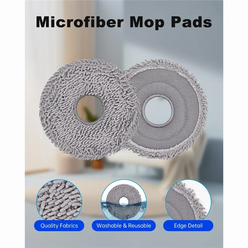 ABBK-Replacement Parts For Roborock Saros 10R Robot Vacuum Cleaner Accessory Set Main Side Brush HEPA Filters Mop Pads