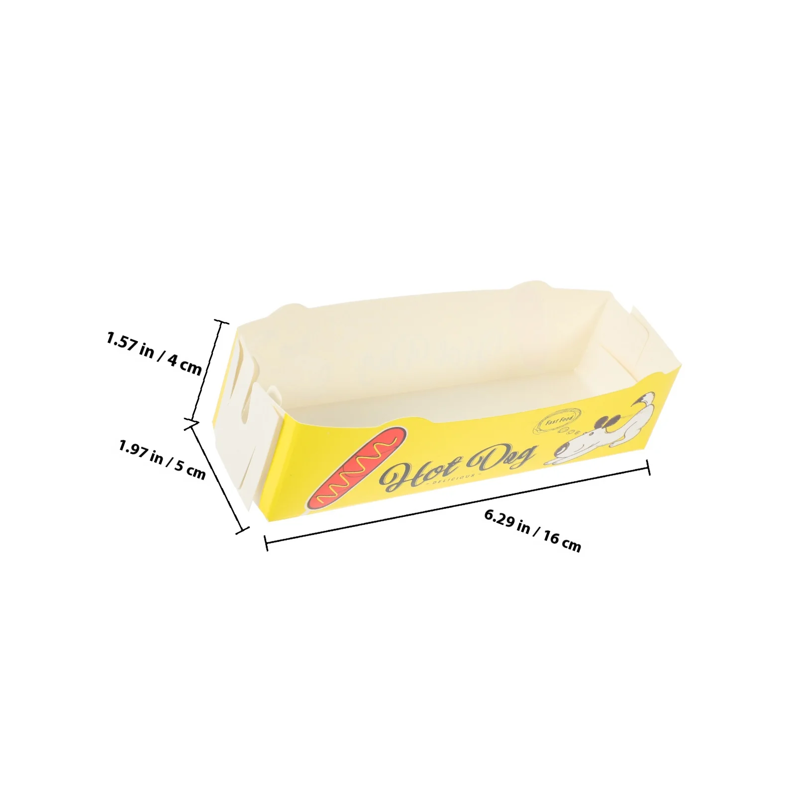 ถาดใส่อาหารกระดาษแบบใช้แล้วทิ้ง 50 ชิ้น พับได้ เคลือบกันน้ำมัน สำหรับใส่ขนม ปาร์ตี้ ฮอทดอก เฟรนช์ฟรายส์ ไก่