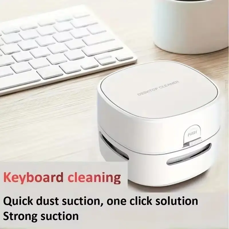 Cross border desktop mini charging cleaning machine, rubber chip keyboard cleaner, portable vacuum cleaner