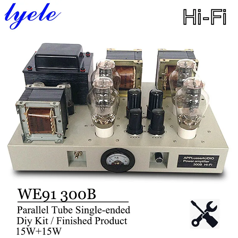 

Lyele Audio WE91 300B Vacuum Tube Amplifier Diy Kit Parallel Tube Single-ended Power Amplifier High Power 15w*2 High End Amp