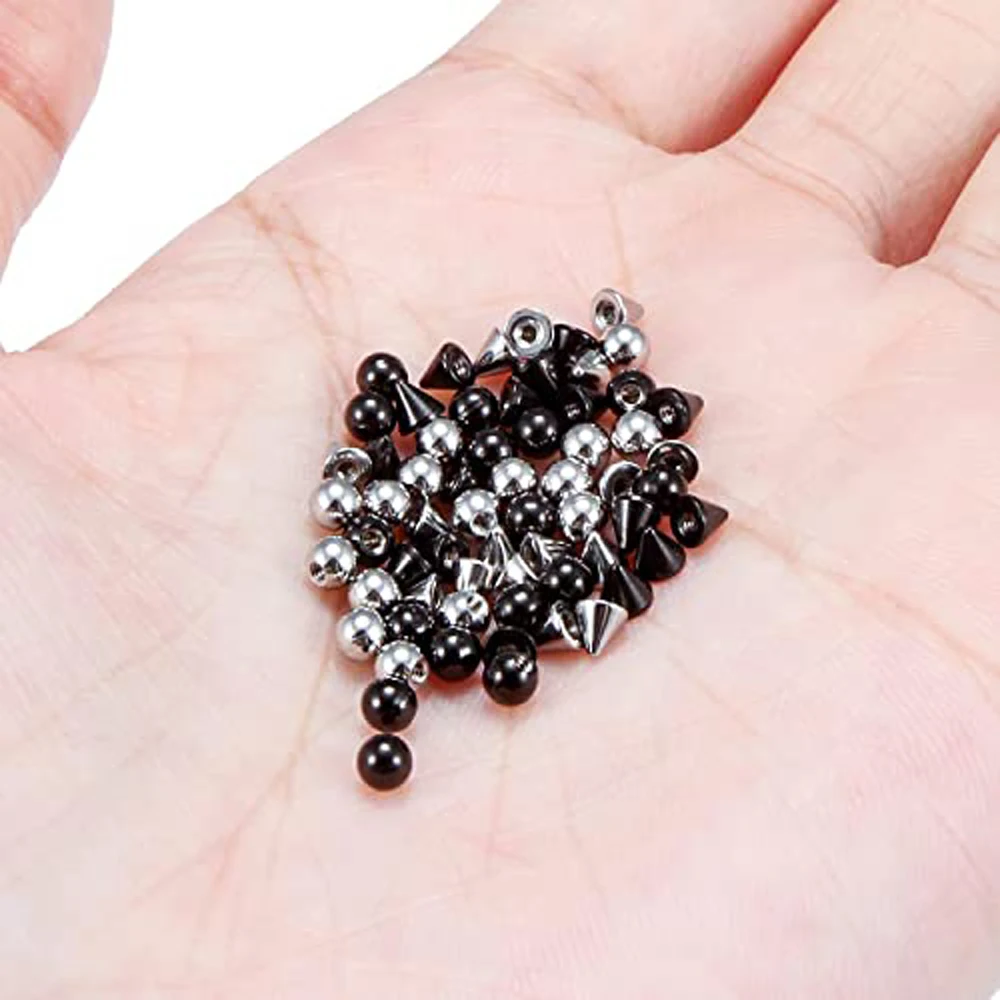 16/64 Pcs Externally Threaded Piercing Balls Stainless Steel Replacement Balls Piercing Parts Lip Tragus Helix Body Jewelry 16G