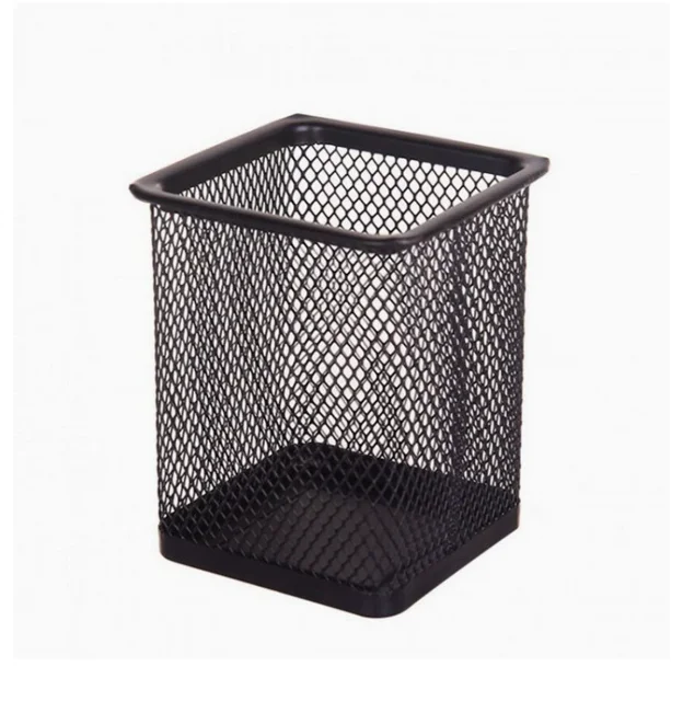 Desktop Pen Holder Durable Wire Mesh Pen Cup Holder Lightweight Pencil Storage Box Marker Container School Student and Teacher D