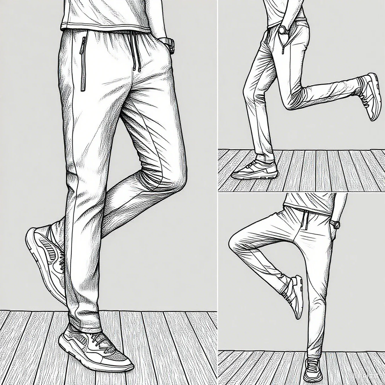 

Men's running pants, sportswear, jogging pants, quick-dry thin style, track and field wear, elastic, gym, fitness pants, trainin