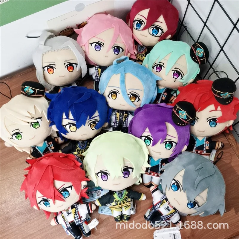 Nuevo conjunto de 15cm de juguete de peluche de estrellas Suou Tsukasa Tsukinaga Leo Itsuki Shu Aoba Tsumugi Harukawa Sora muñeco de peluche regalo de Navidad