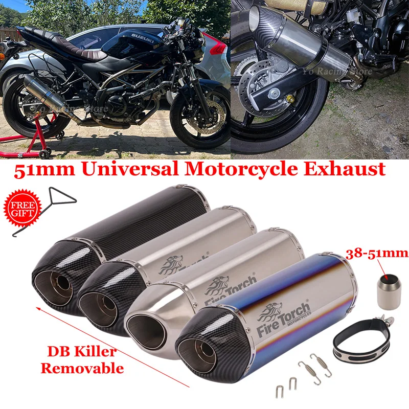 

Universal Motorcycle Yoshimura Exhaust Escape Modify Moto Muffler DB Killer For Tenere700 CBR500 MT-03 MSX125 R15 V3 R6 R1 F750