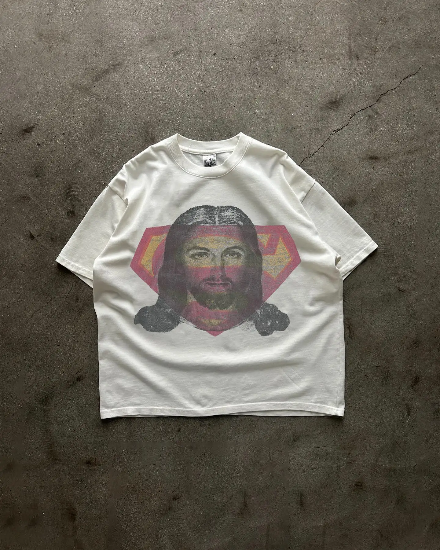 

Summer White Versatile Humor Figure Printed T-Shirts Cotton Trend Fashion Hip Hop Loose Tops New Harajuku Short-sleeves