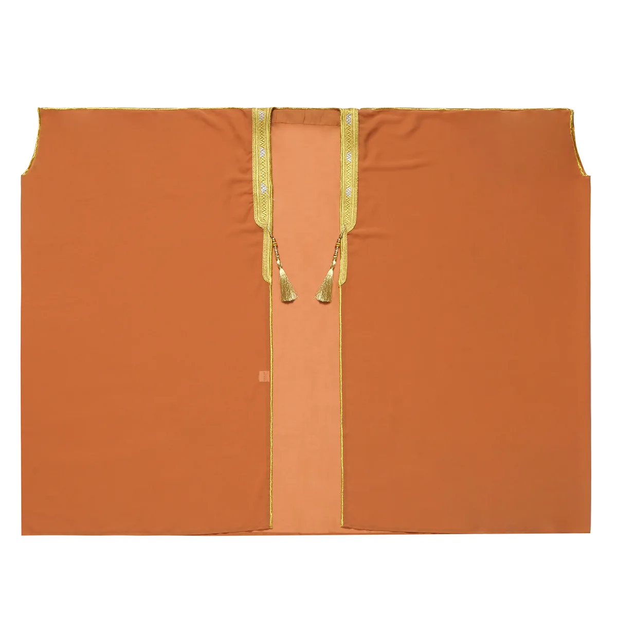 Abaya musulmano aperto per ragazzo adolescente bianco nero abito in chiffon morbido tessuto di lusso marocchino arabo abbigliamento elegante Thobe