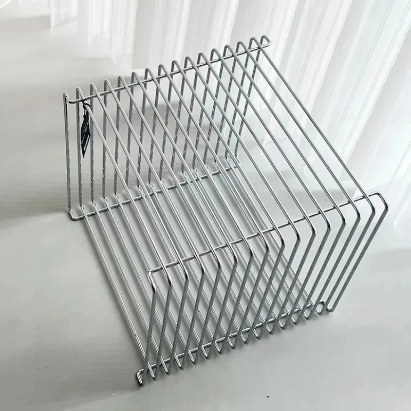 Luxury Simple Metal Magazine Rack Mini Coffee Table Nordic Designer Bedroom Bedside Table Art Ins Living Room Furniture