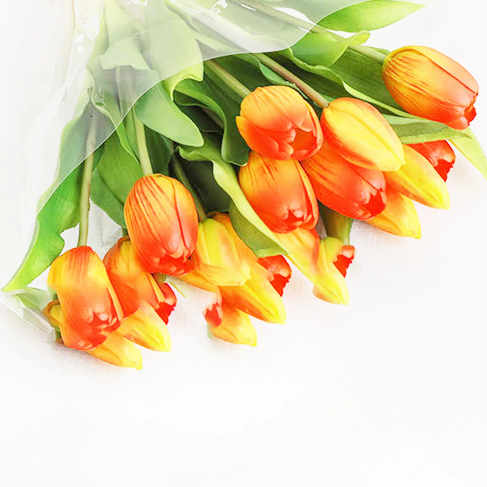 

Artificial Tulip Bundle With 7 Tulips Fake Tulip Bouquet For Wedding Decoration Fake Flowers Real Touch For Home Garden Decor