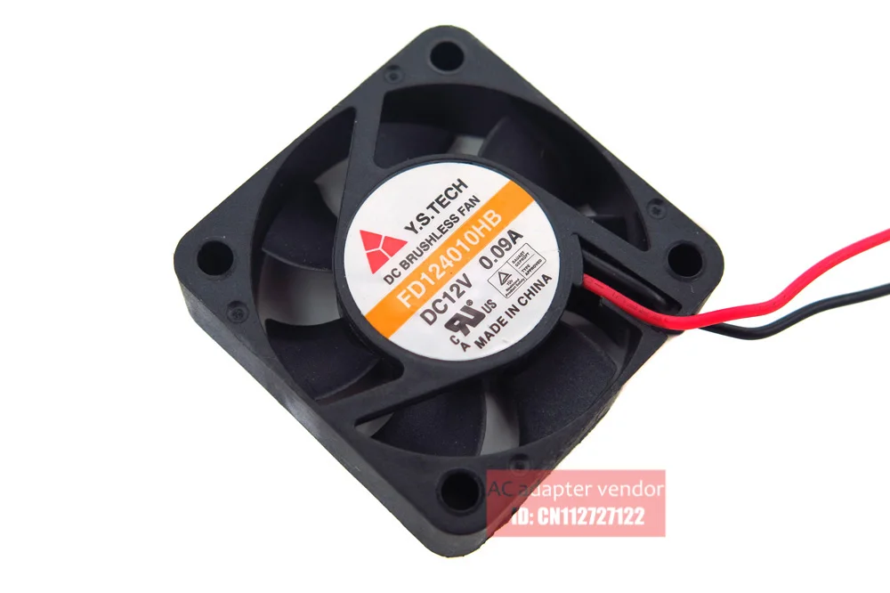 new FD124010HB Y.S.TECH 4010 12V 0.09A 4CM Double ball bearing silence cooling fan