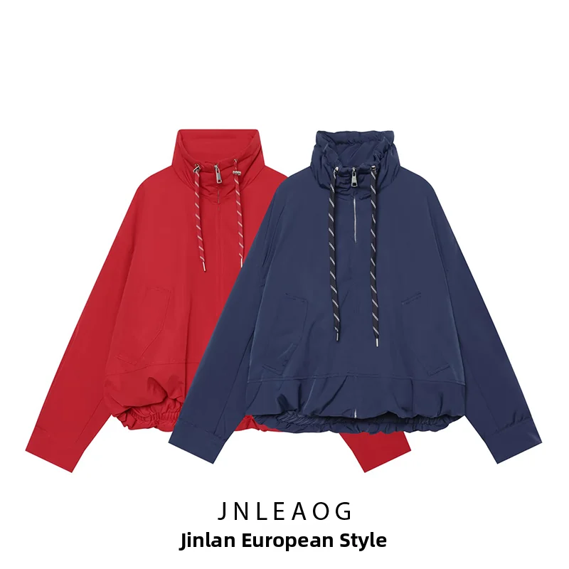 Water-Resistant Cotton Jacket Women's Fashion Casual Style Autumn New Arrival Polyester Fabric Zipper Closure Short Coat