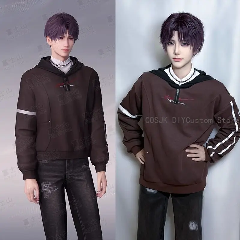 

Love and Deepspace Rafayel Anime Cosplay Unisex Hood Hoodie Long Sleeves Tops Men Woman Sweatshirt Tops Role Play Game