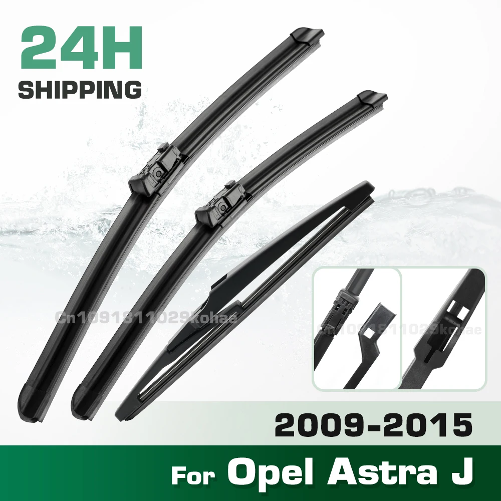 

GREATROAD Wiper LHD&RHD Front & Rear Wiper Blades Set For Opel Astra J 2009 - 2015 Windshield Windscreen Window Brushes