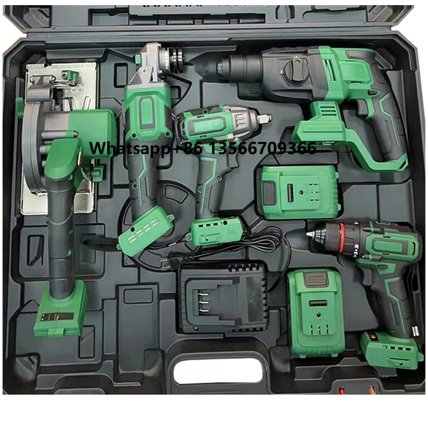 

Hebei OEM Hot Selling And High-Quality Battery Powered Drill Cordless Brushless Drill Power Tool Set