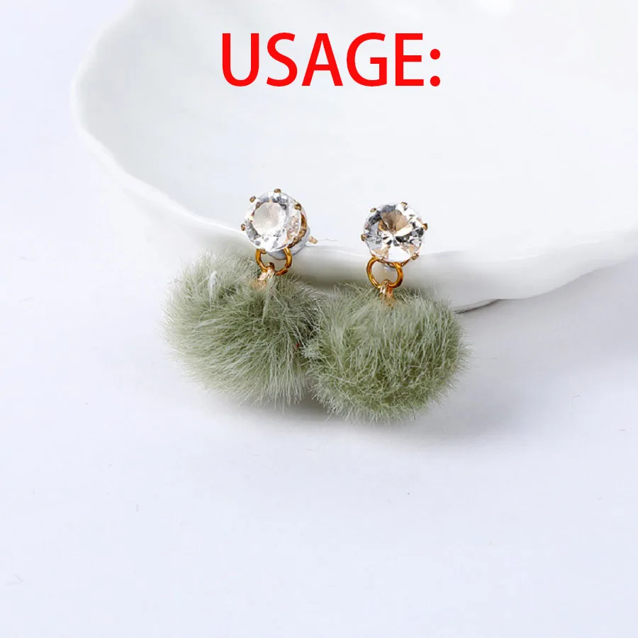 خرزات كرات فراء مقلدة من القطيفة ، خرزات كرات بوم يدوية الصنع ، دلاية للقلادة ، الأساور ، القرط ، صناعة الحلي ، 10: 15: 50