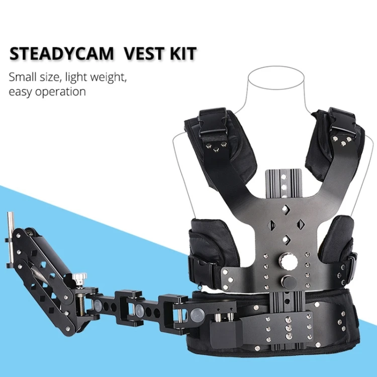 โรงงานวิดีโอ YELANGU B200 กล้อง Gimbal Gear Support Vest Spring Arm Stabilizer สําหรับกล้อง