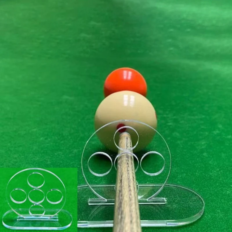 2026 NEW Pool Cue Stroke Trainer, Transparent 5-Hole Billiard Exerciser, Accuracy Training Device for Billiard Rod Accessories