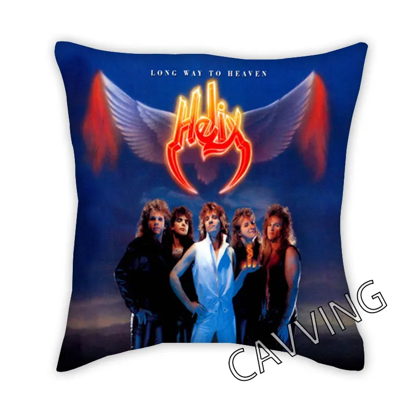 Helix  Rock  Band  3D Printed  Polyester Decorative Pillowcases Throw Pillow Cover Square Zipper Cases Fans Gifts Home Decor