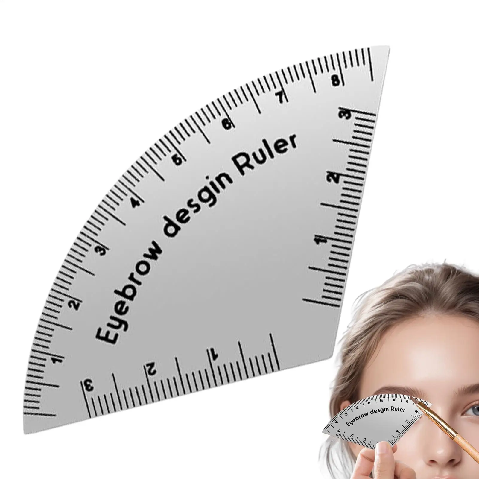 Wenkbrauwliniaal Snelle tekening Wenkbrauwontwerper Liniaal Microblading Mapping Tool Vormgeven Permanente make-up Tekening Gids Liniaalbenodigdheden