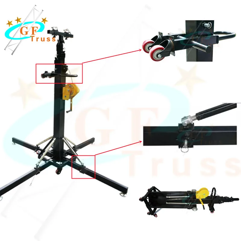 Load-bearing 250KG Heavy Duty Crank Stand Lift Tower with Truss for Lights and Speakers