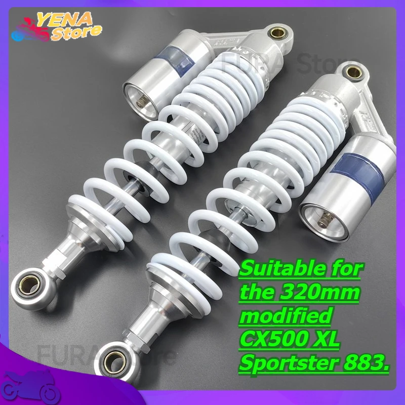 

Spring motorcycle shock absorbers are suitable for the 320mm modified CX500 XL Sportster 883.
