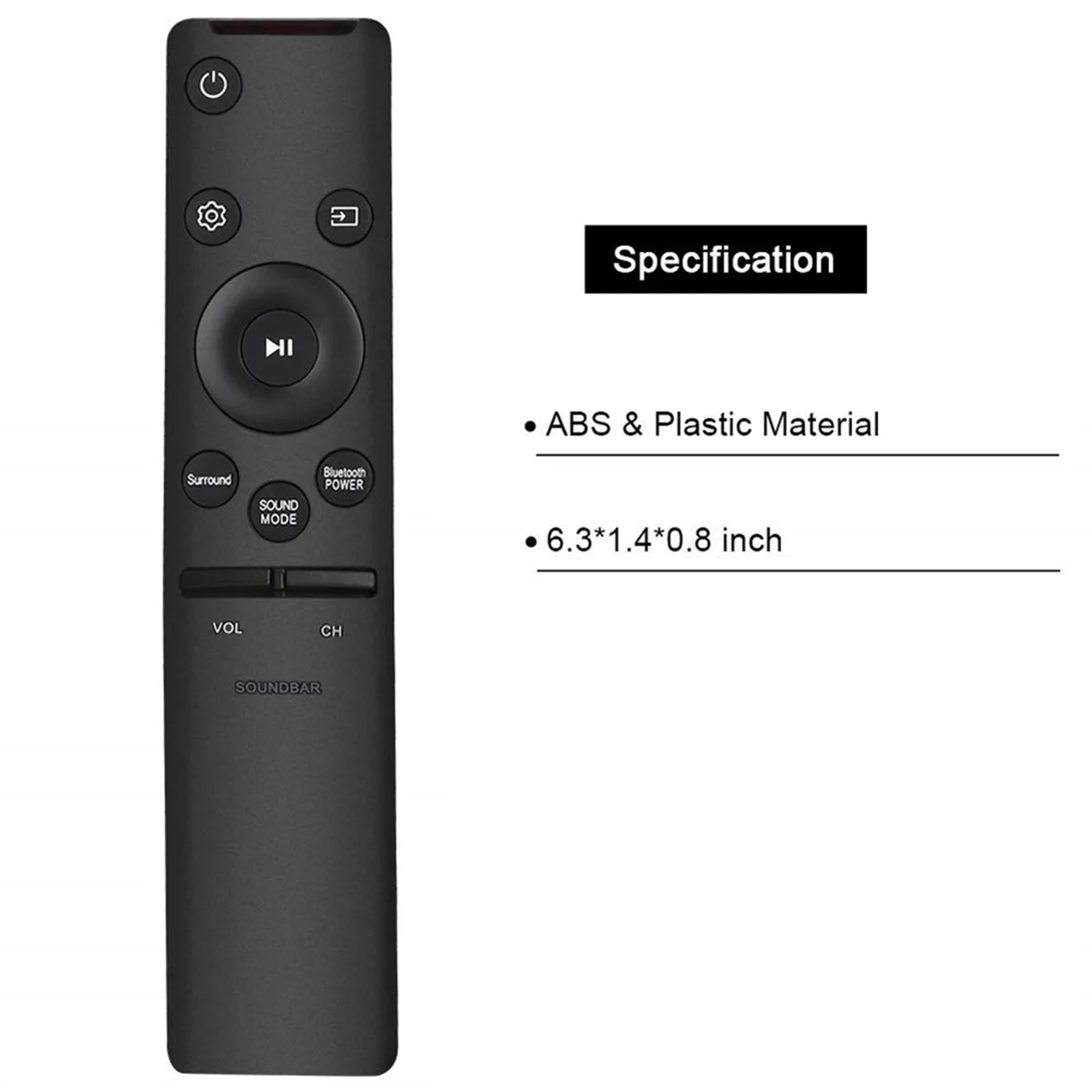 Replace AH59-02758A Remote for Samsung Soundbar HW-M360/ZA HW-M370 HW-M370/ZA HW-M430 HW-M430/ZA HW-M450 HW-M4500