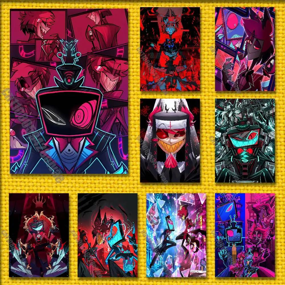 VOX Trust Us H-HazbinS Poster Stickers Suitable For Home Decoration 50x70cm Self-adhesive Decorative Photo Gifts Playbill Case