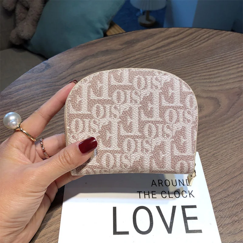 2023 Fashion Letter Print Card Holders For Women Genuine Leather Coin Purse Cowhide Card Bag Driving License Organizer 11 Slots