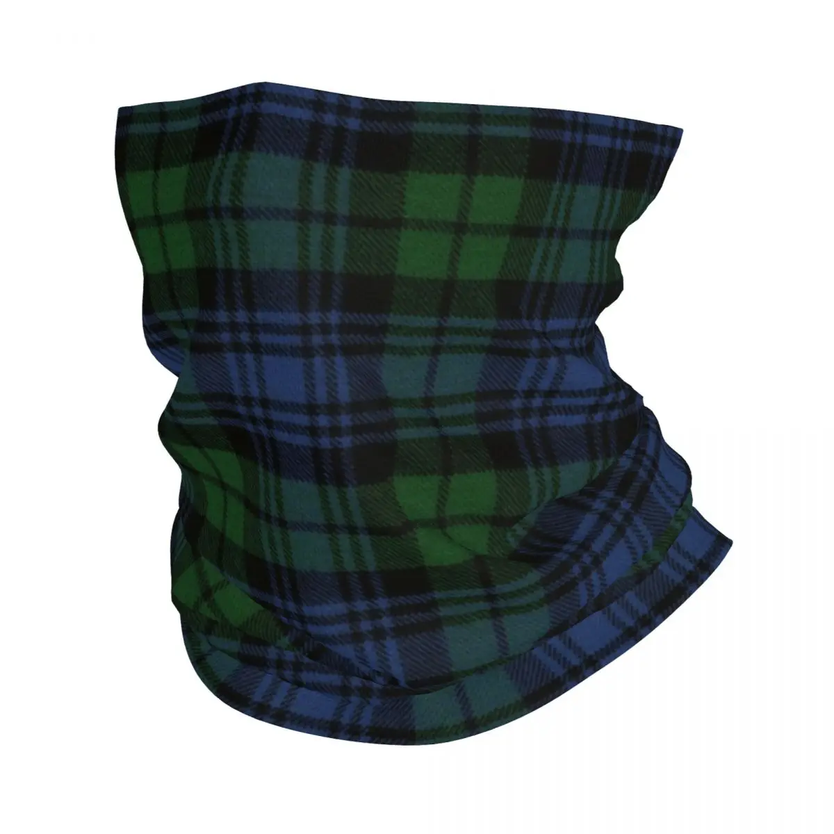 Black Watch Scottish Tartan Plaid Bandana Winter Neck Warmer Windproof Wrap Face Scarf for Ski Popular Gingham Gaiter Headband