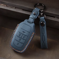 Leather Car Key Case Cover Shell For Toyota Corolla SE 2023 Camry 50 55 TLC200 Yaris Land Cruiser Prado150 RAV4 Venza SIENNA