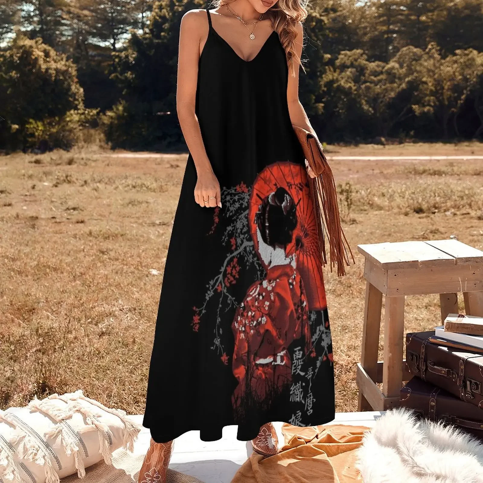 THE GEISHA Sleeveless Dress women's elegant loose dresses elegant women's sets