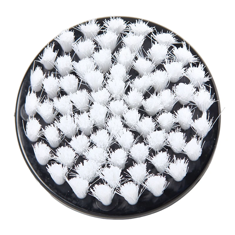 Brosse à Ongles en Plastique pour Manucure et Pédicure, Doux, Élimine la Poussière, Livres Ronds, Outils de Lime à Récurer, Noir et Blanc, Salon de Soins des Doigts