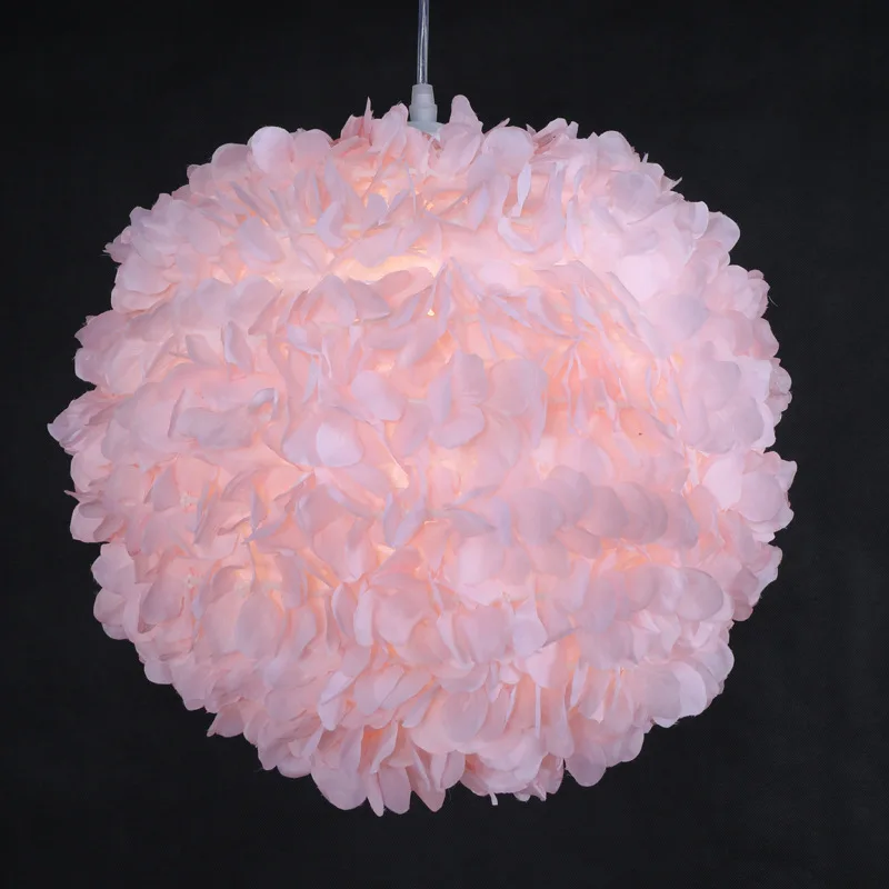 Feather Lampshade Chandelier Desk Lamp Lampshades Rotundity Bedroom Living Room Light Shades Decorations Indoor Lights Screen