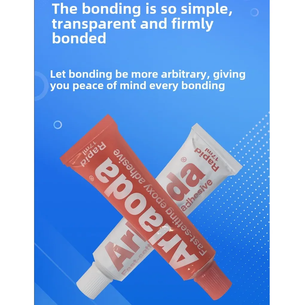 

5-минутный быстродействующий эпоксидный клей AB для ремонта ювелирных изделий из нефрита и пластика, высокопрочный быстросохнущий клей