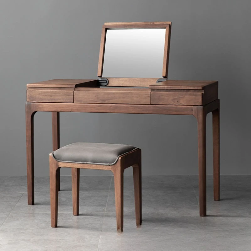 Black walnut dresser computer table integrated environmentally friendly multi-functional bedroom flip top dressing