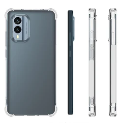 For Nokia X30 5G TA 1450 1443 Case Clear Airbag Silicone TPU Bumper Shockproof Soft Back Cover Matte Phone Case for Nokia X30 5G
