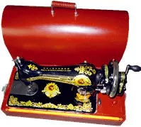 2022  household style JA2-2 domestic sewing machine with handle and wooden case