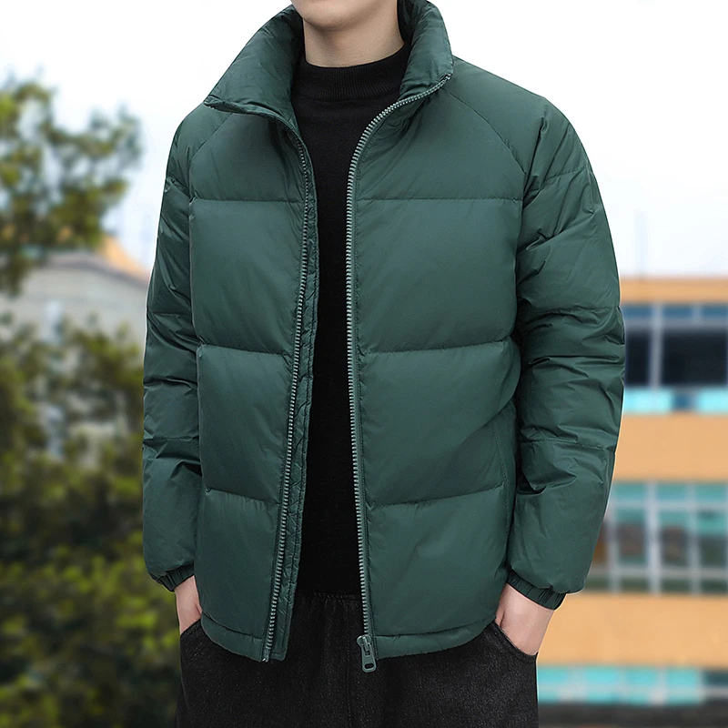 

Men's Cotton Padded Jacket Bobojaco Simple and High End Stand-up Collar Winter Cotton Padded Jacket Thickened Windproof and Warm